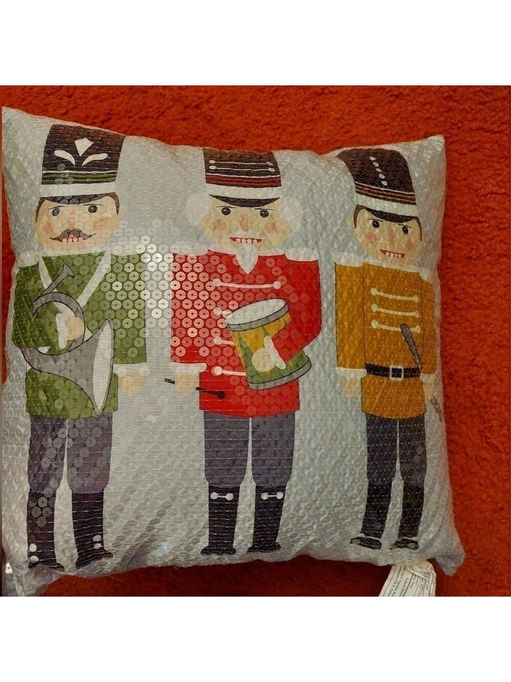Nutcracker Sequin Pillow